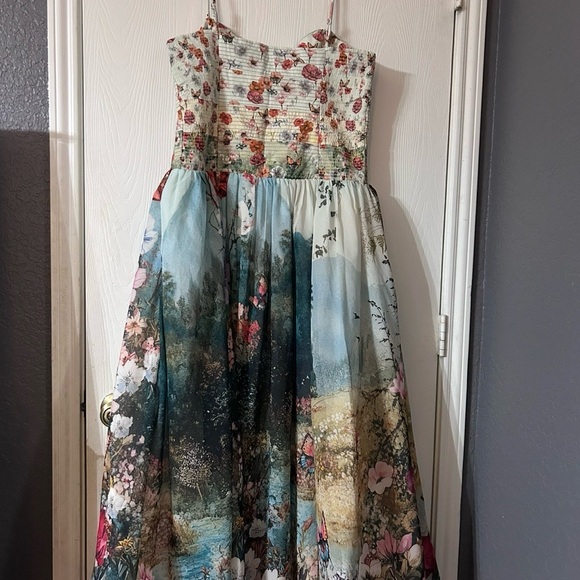 Anthropologie Floral Spaghetti-Strap Maxi Dress in Multi Floral - Picture 3 of 4